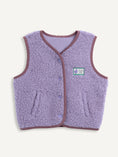 Bild in Galerie-Betrachter laden, Happymess | Merino Weste Kids lilac cloud