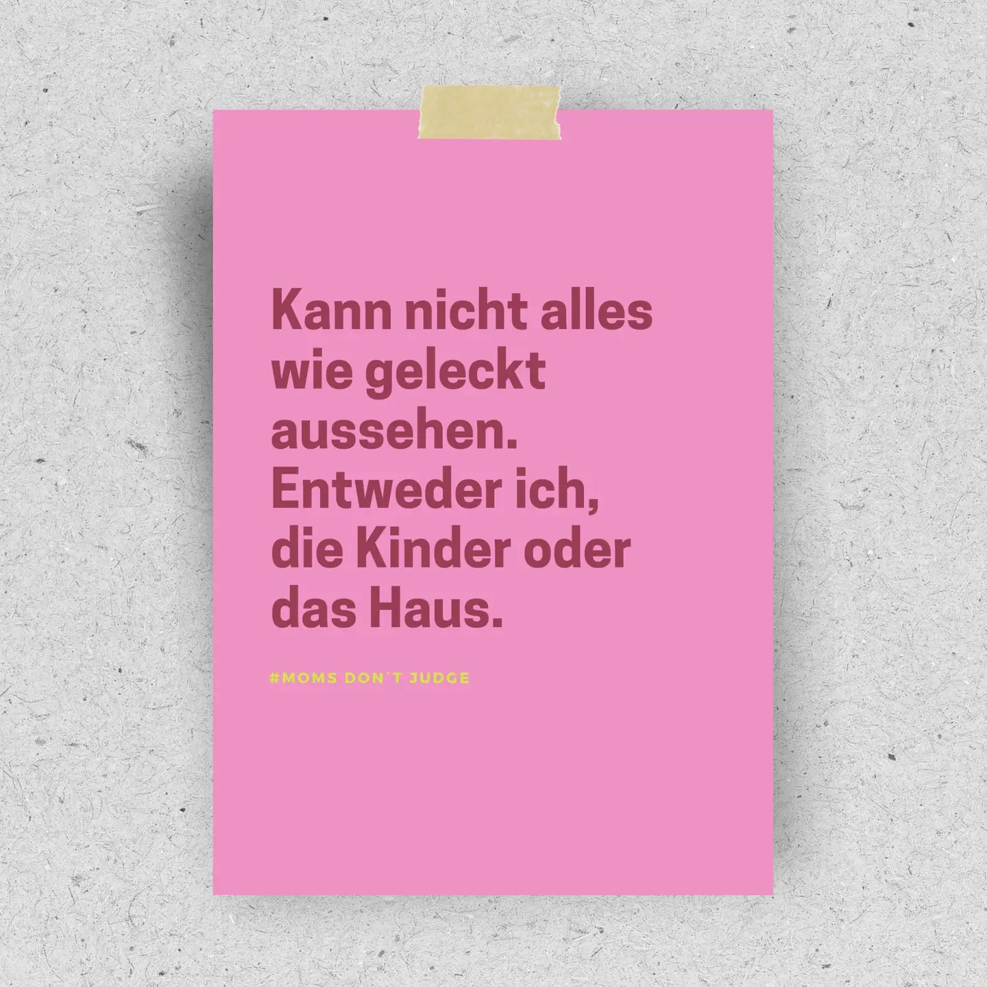 Hellopinlin | Postkarte #momsdontjudge