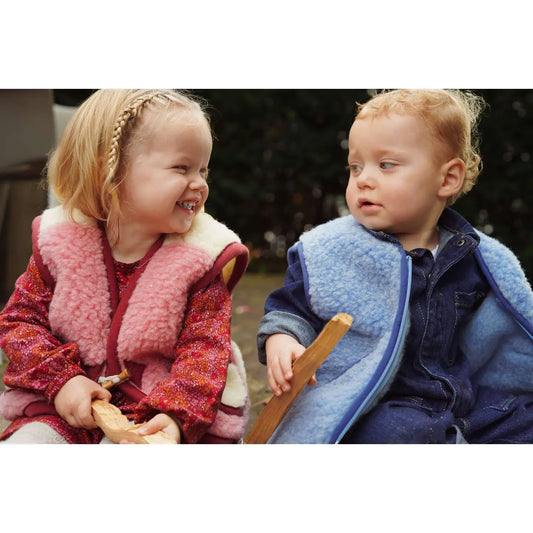 We are Wovens | Merino Weste Rose Kids