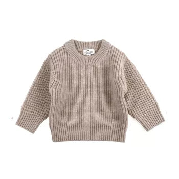 Lille Barn | Merino Strickpullover garlic