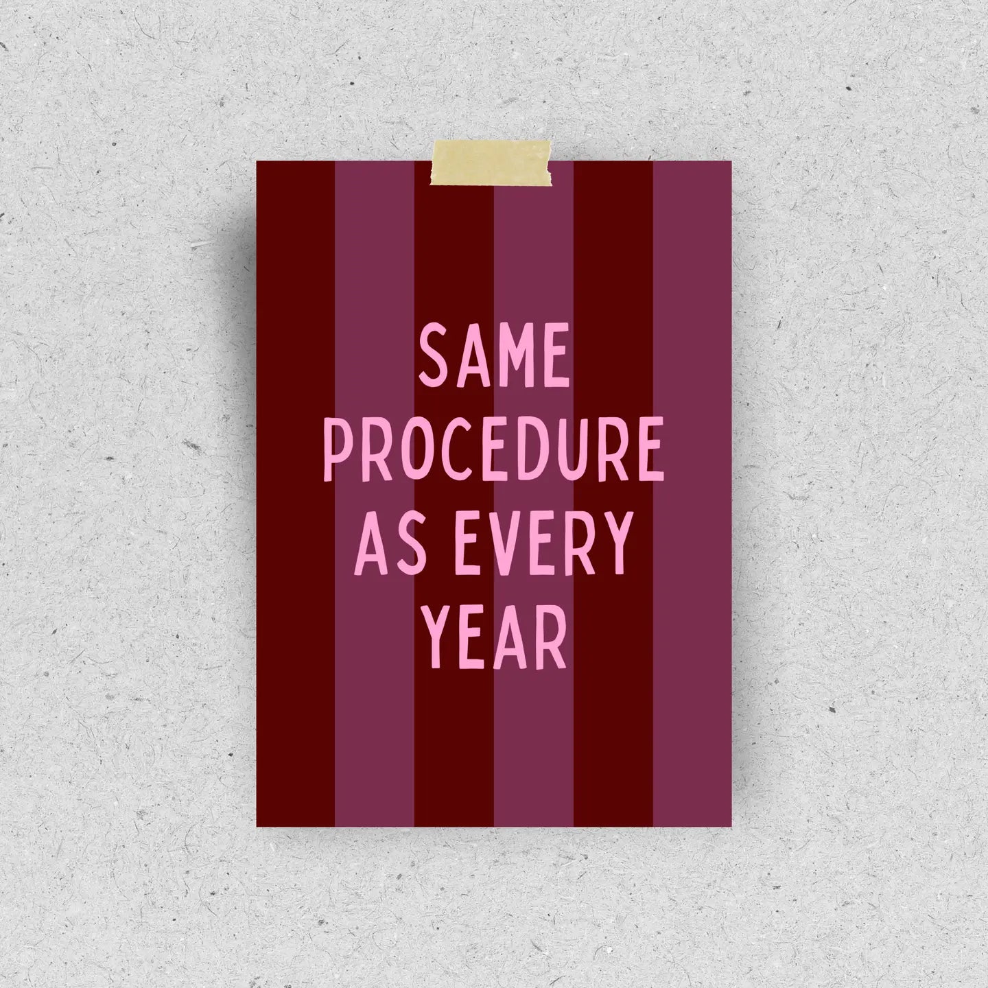 Hellopinlin | Postkarte #sameprocedure