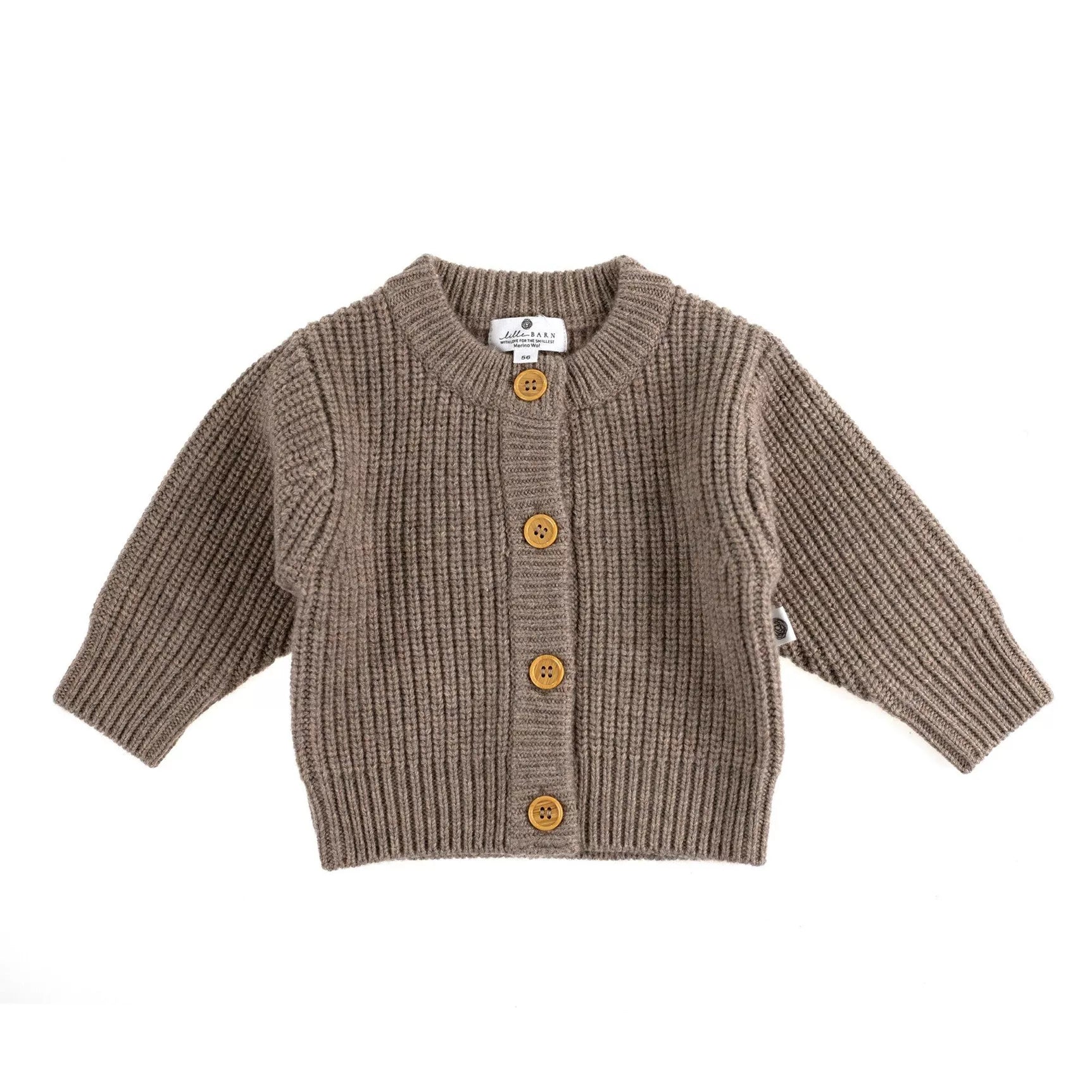 Lille Barn | Merino Strickjacke cobble