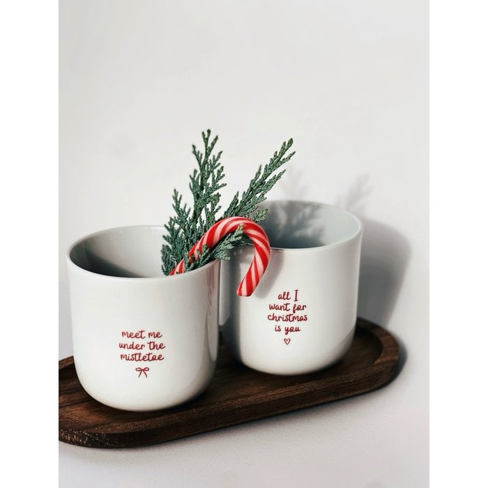 Porzellan Becher Christmas