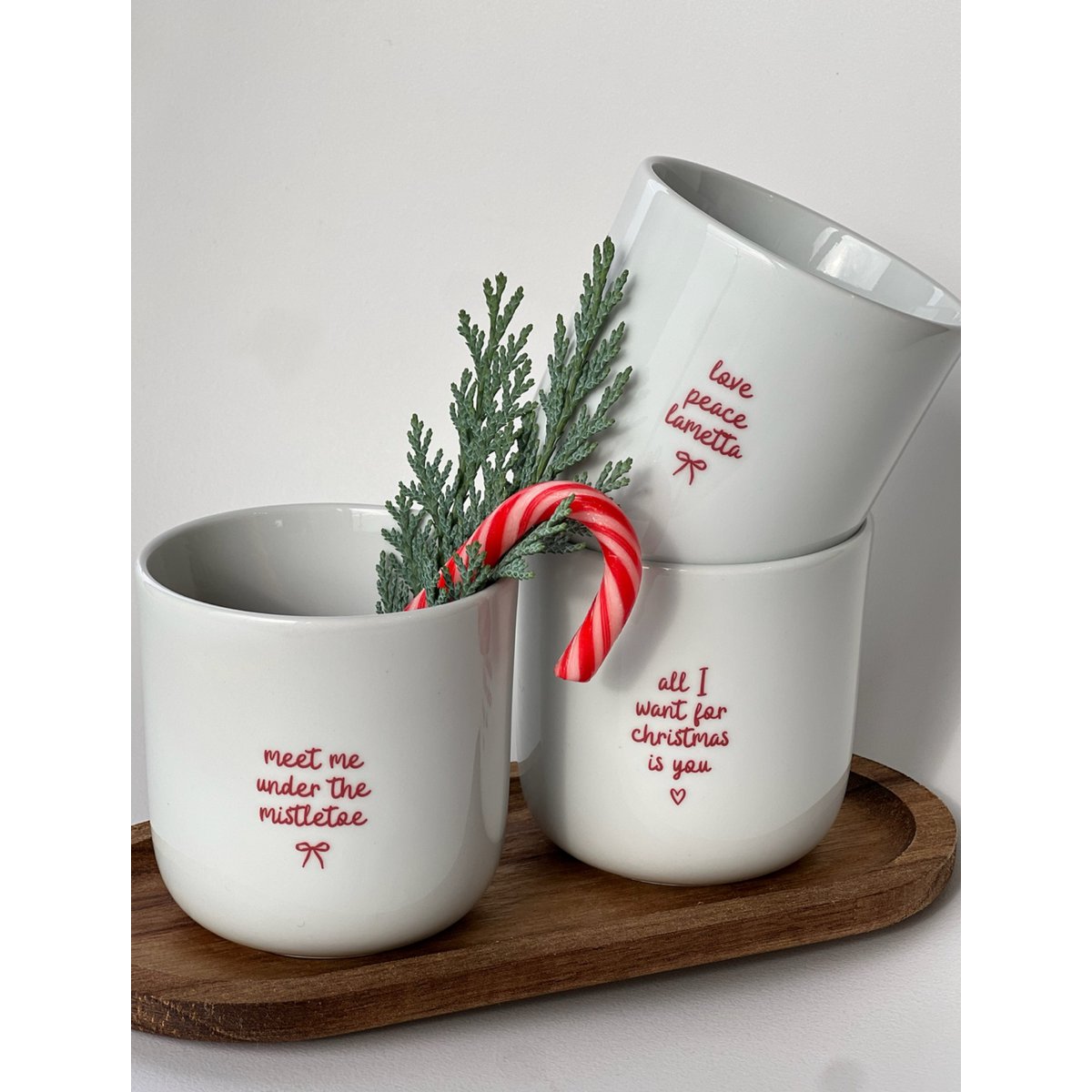 Porzellan Becher Christmas