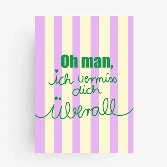 Ute Arnold | Postkarte oh man