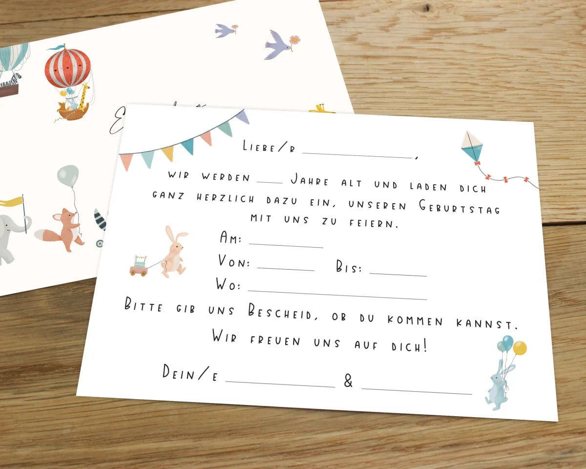 Heeaven | Einladungskarte Kindergeburtstag