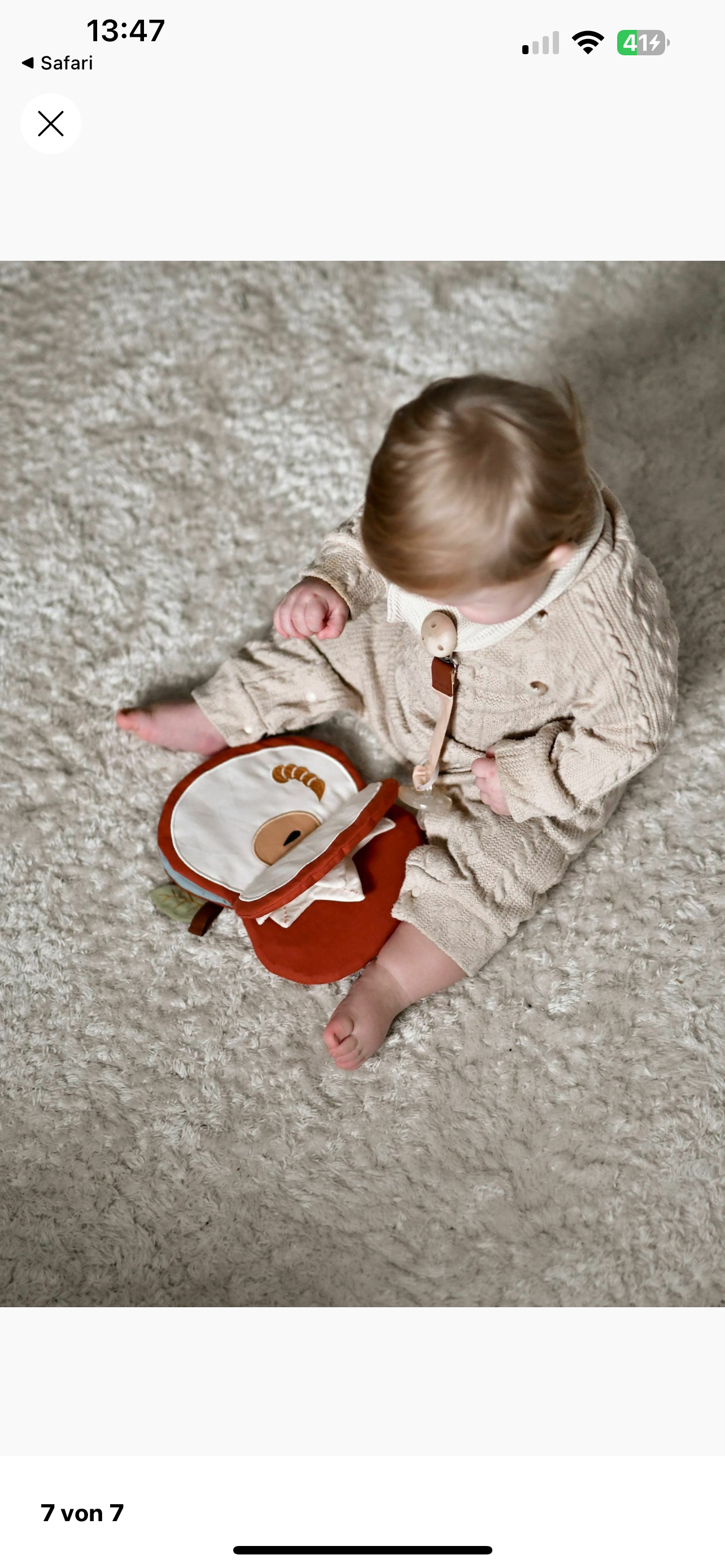 Fabelab | Stoffbuch Apfel rot