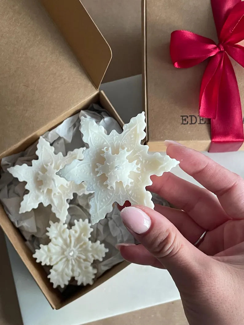 Edeles Candles | Schneeflocken Set
