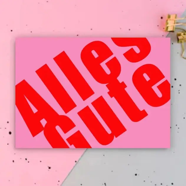 Ute Arnold | Postkarte Alles Gute