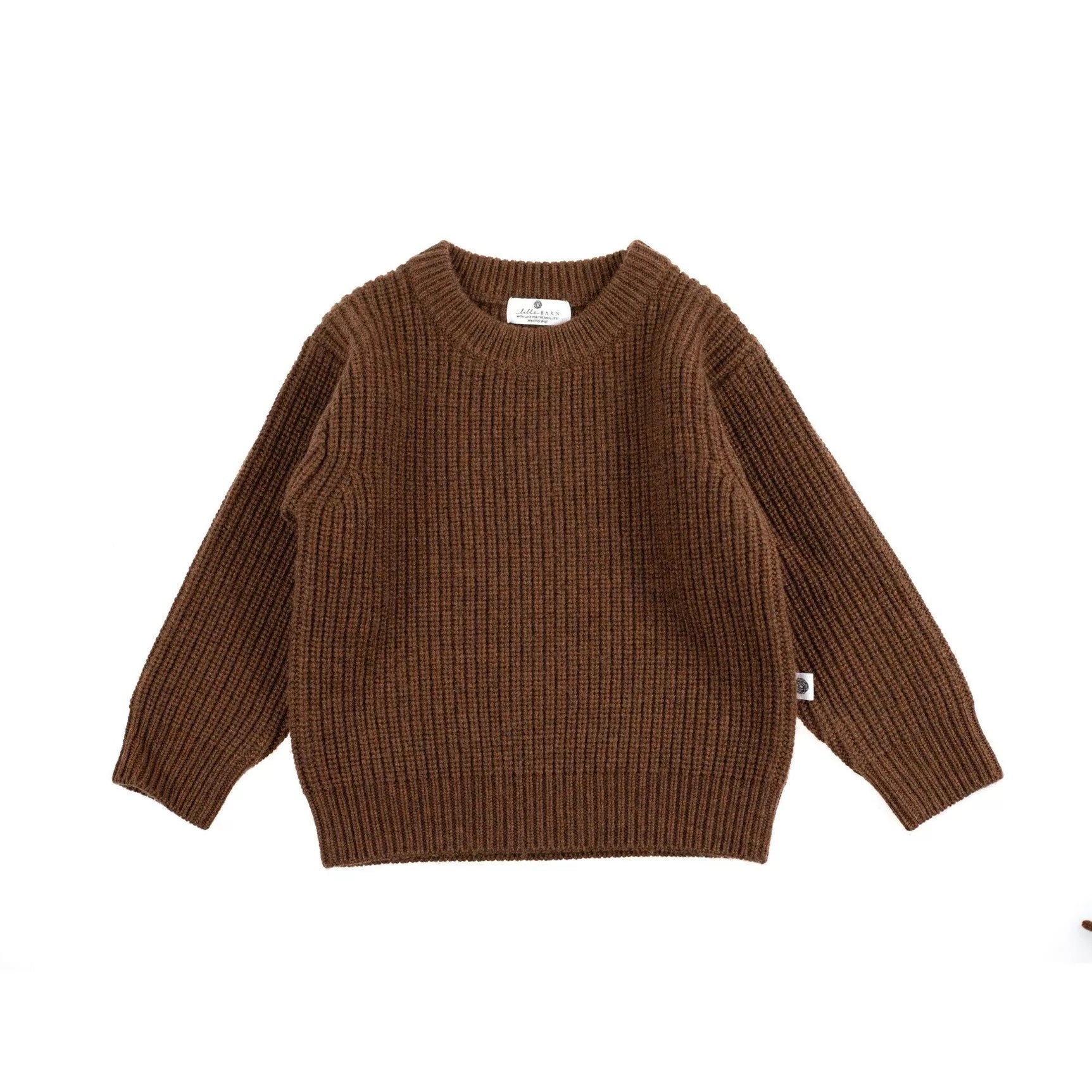 Lille Barn | Merino Strickpullover braun