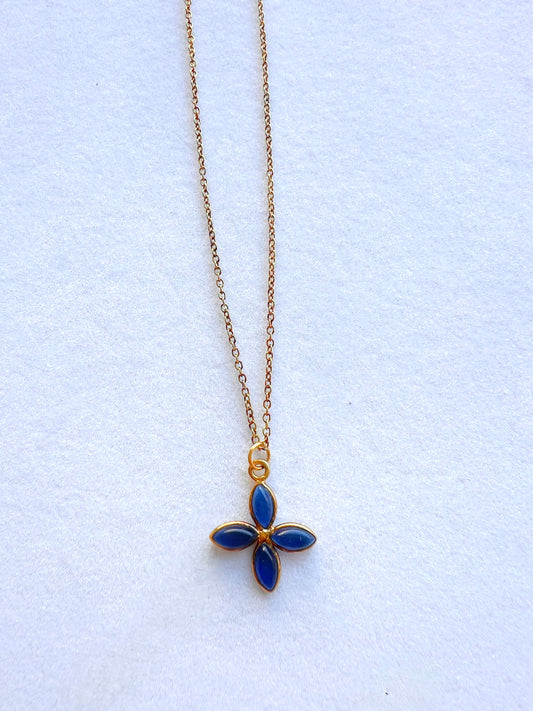 Kette Edelstein Blüte