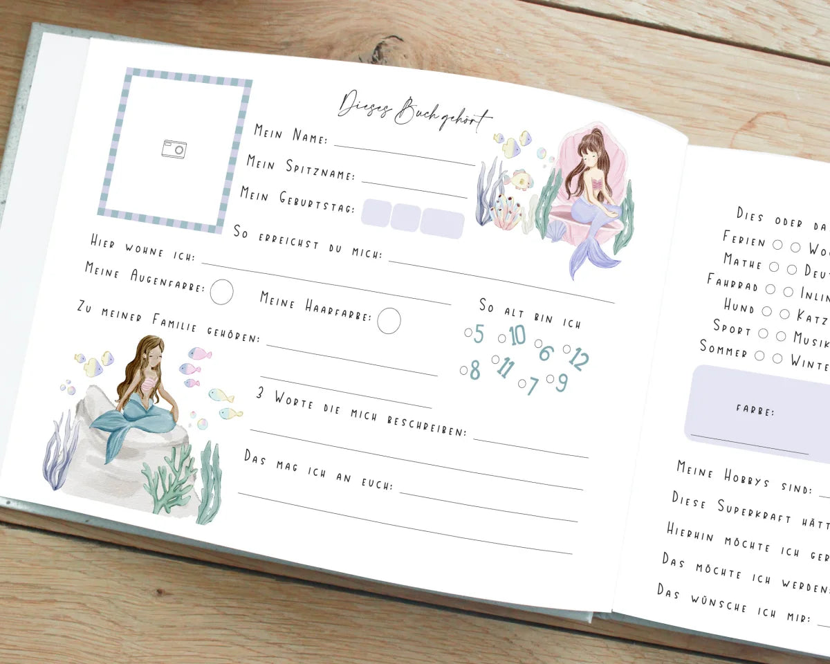 Heeaven | Freundebuch Meerjungfrau