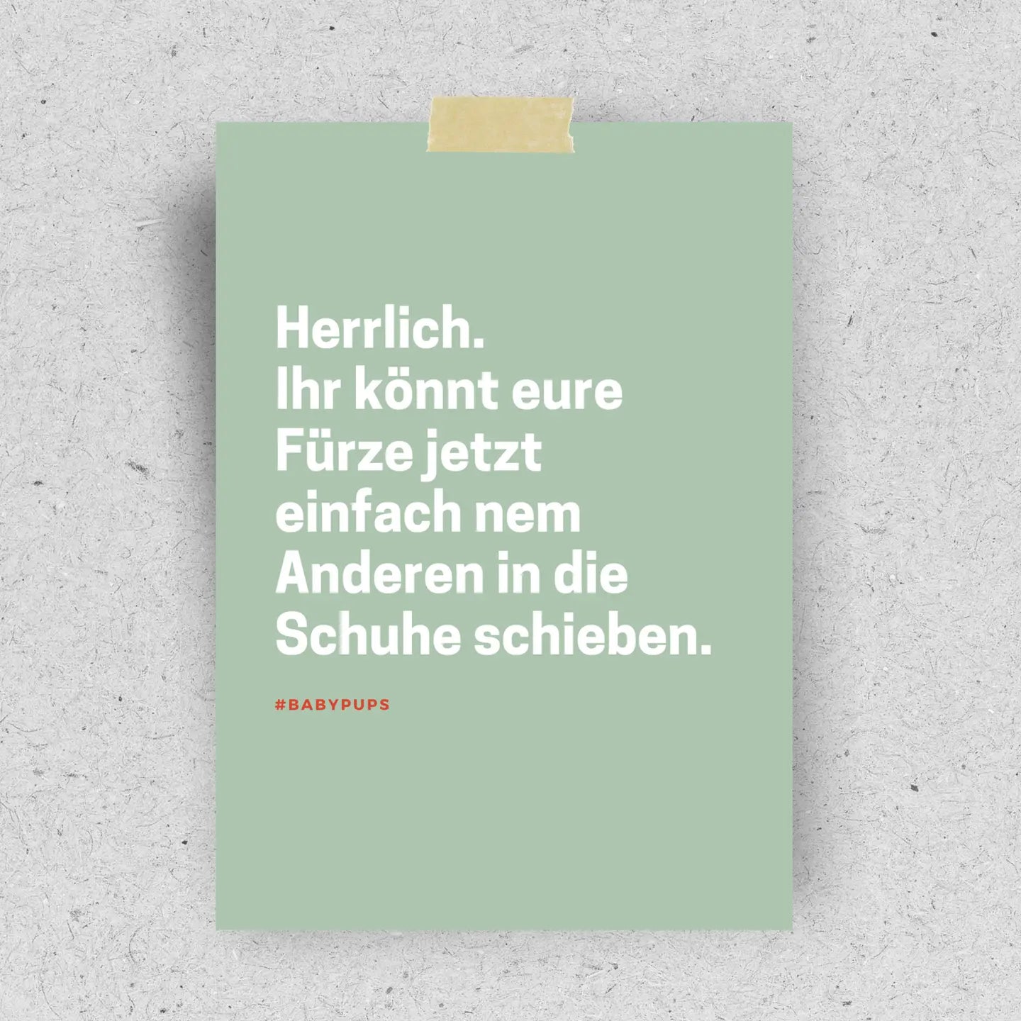 Hellopinlin | Postkarte #babypups