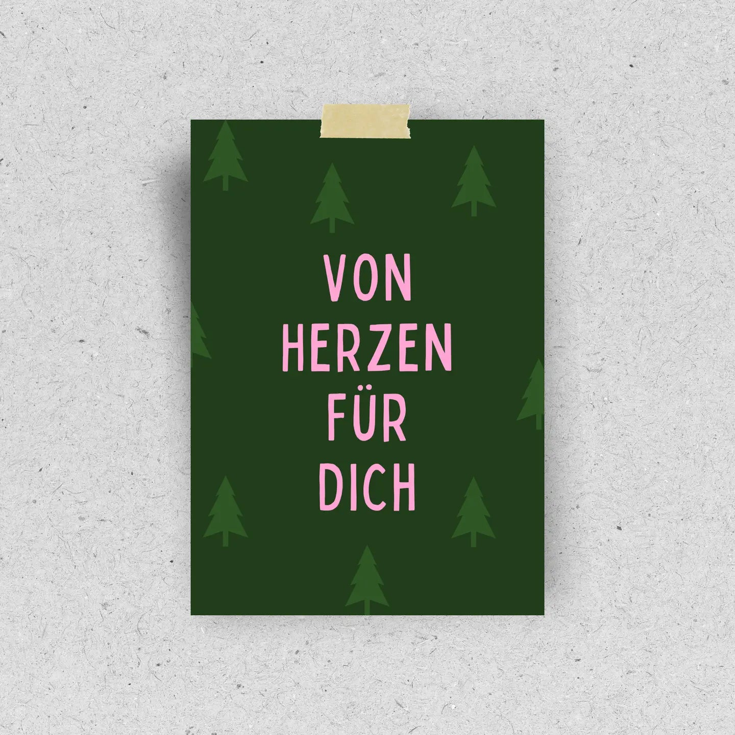 Hellopinlin | Postkarte #vonherzen