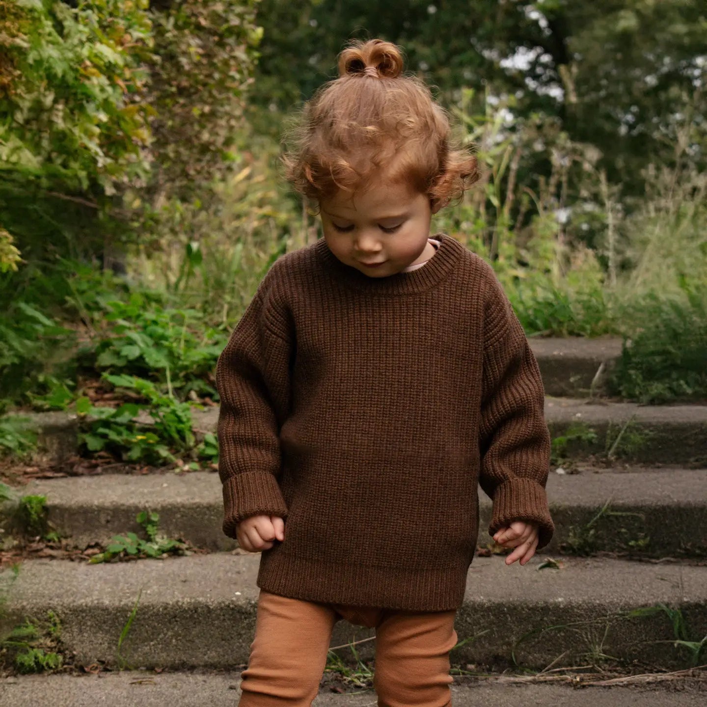 Lille Barn | Merino Strickpullover braun