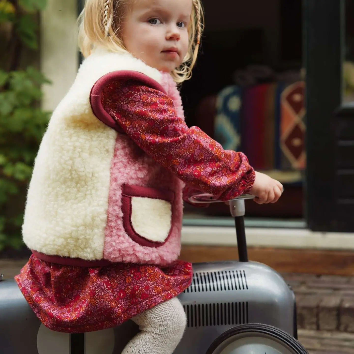 We are Wovens | Merino Weste Rose Kids