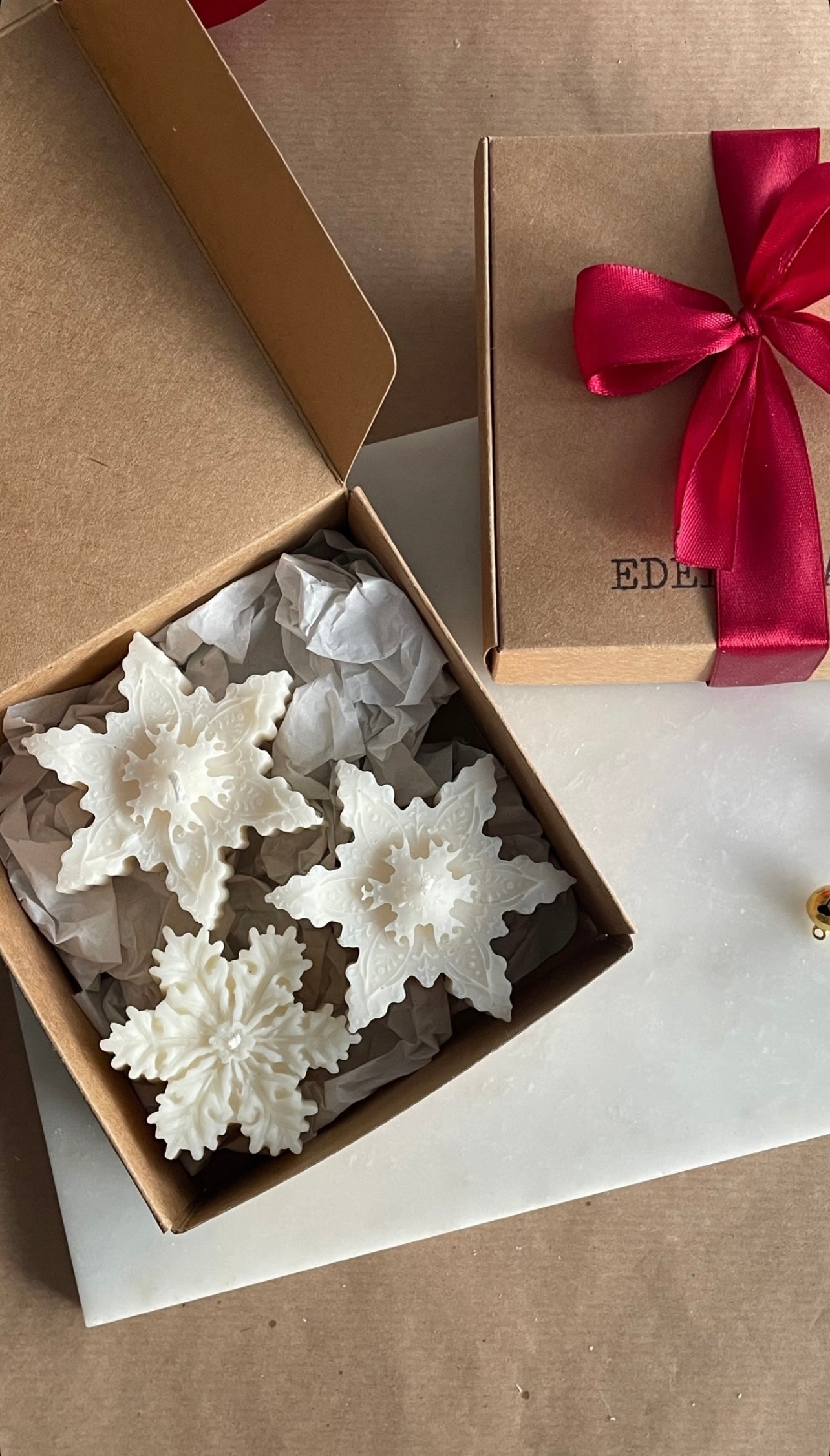 Edeles Candles | Schneeflocken Set