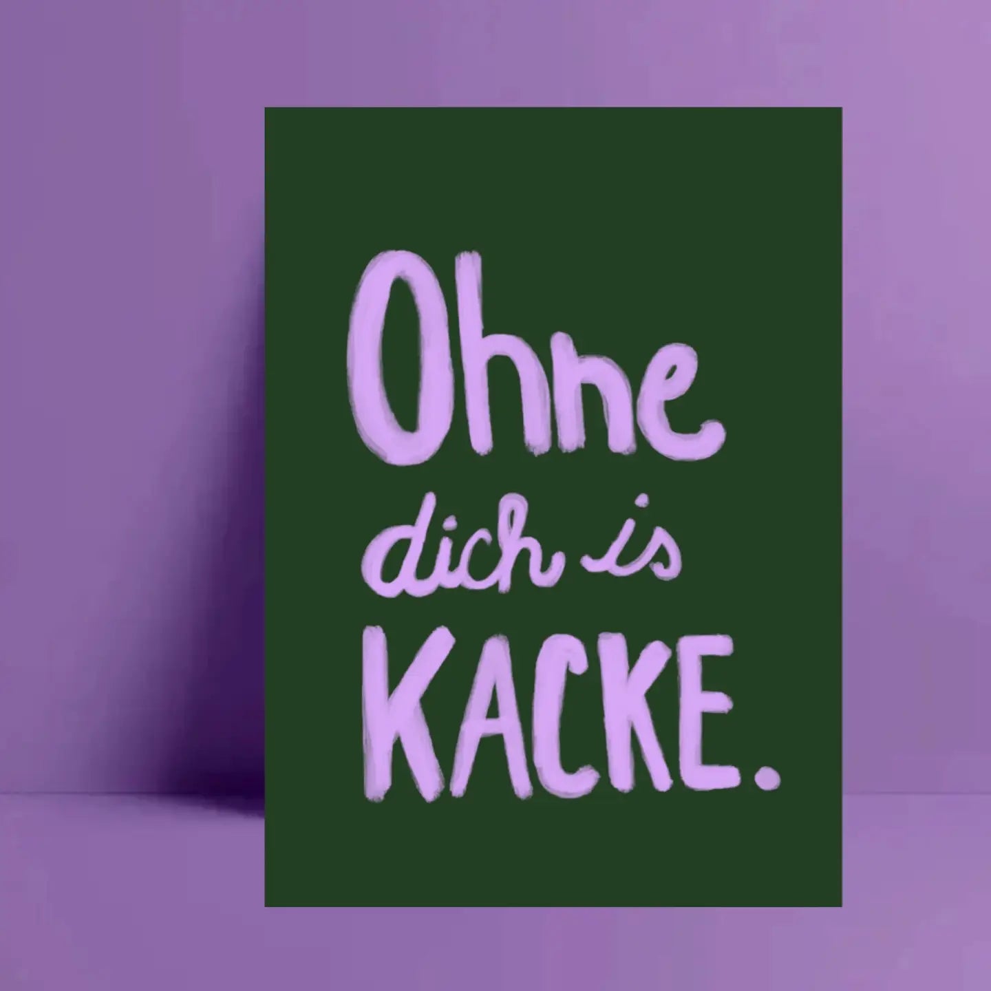 Ute Arnold | Postkarte Ohne dich