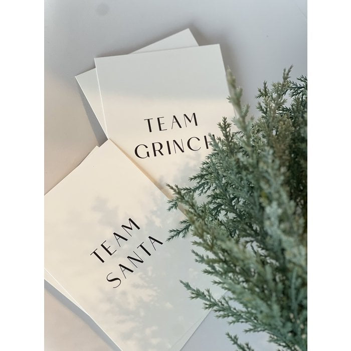 Postkarte Team Grinch or Santa
