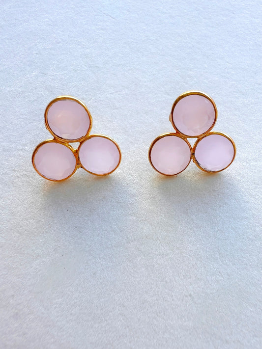 Ohrringe Rosenquarz