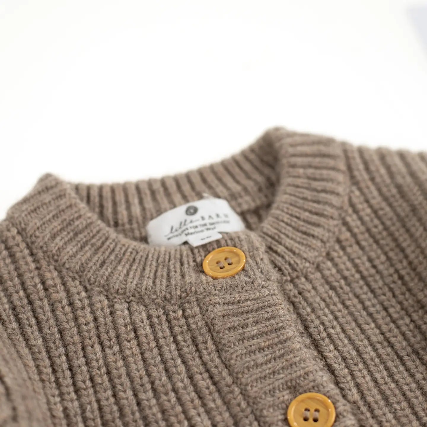 Lille Barn | Merino Strickjacke cobble