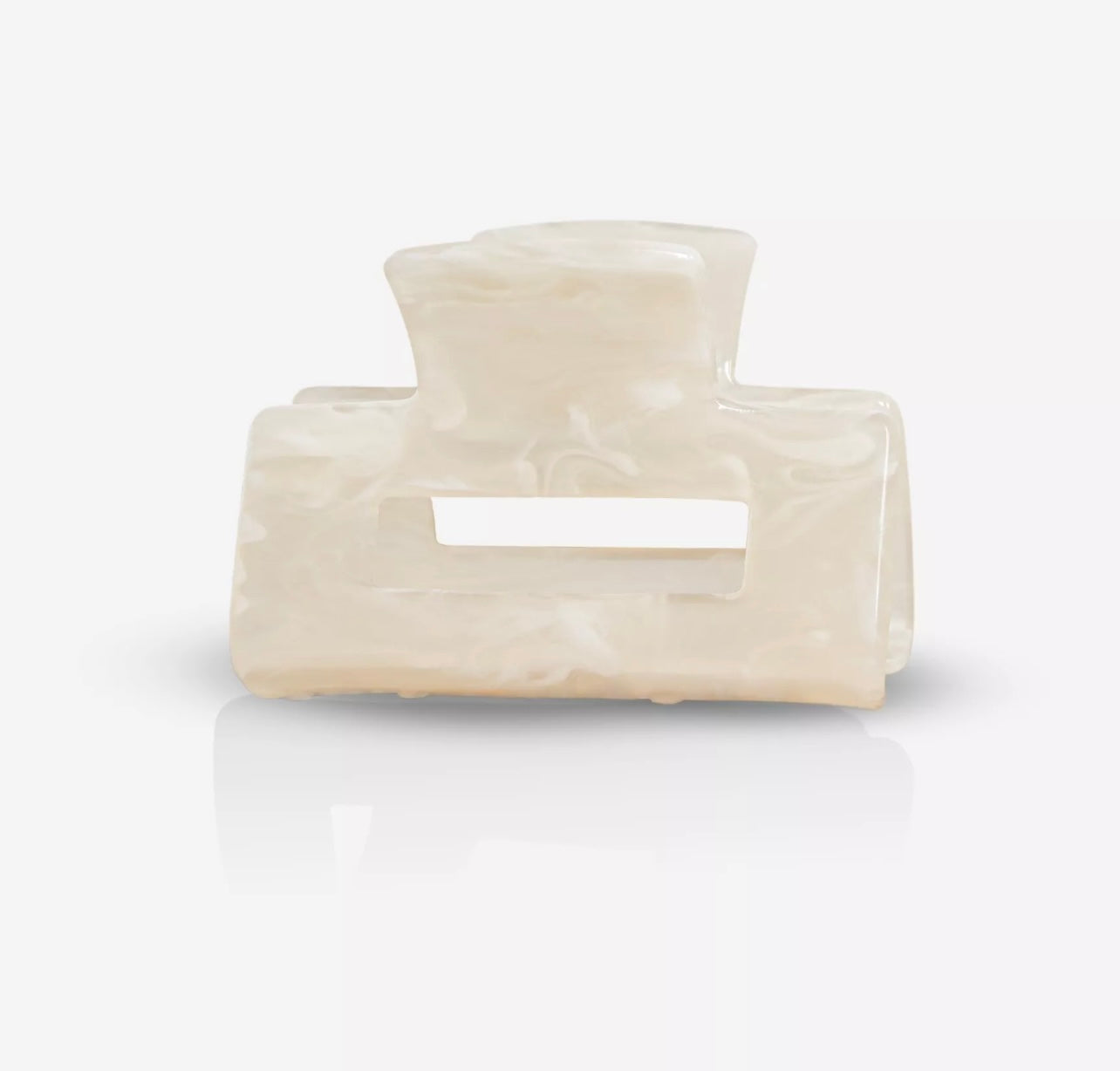 Sasstie | Haarklammer Quad White Sand