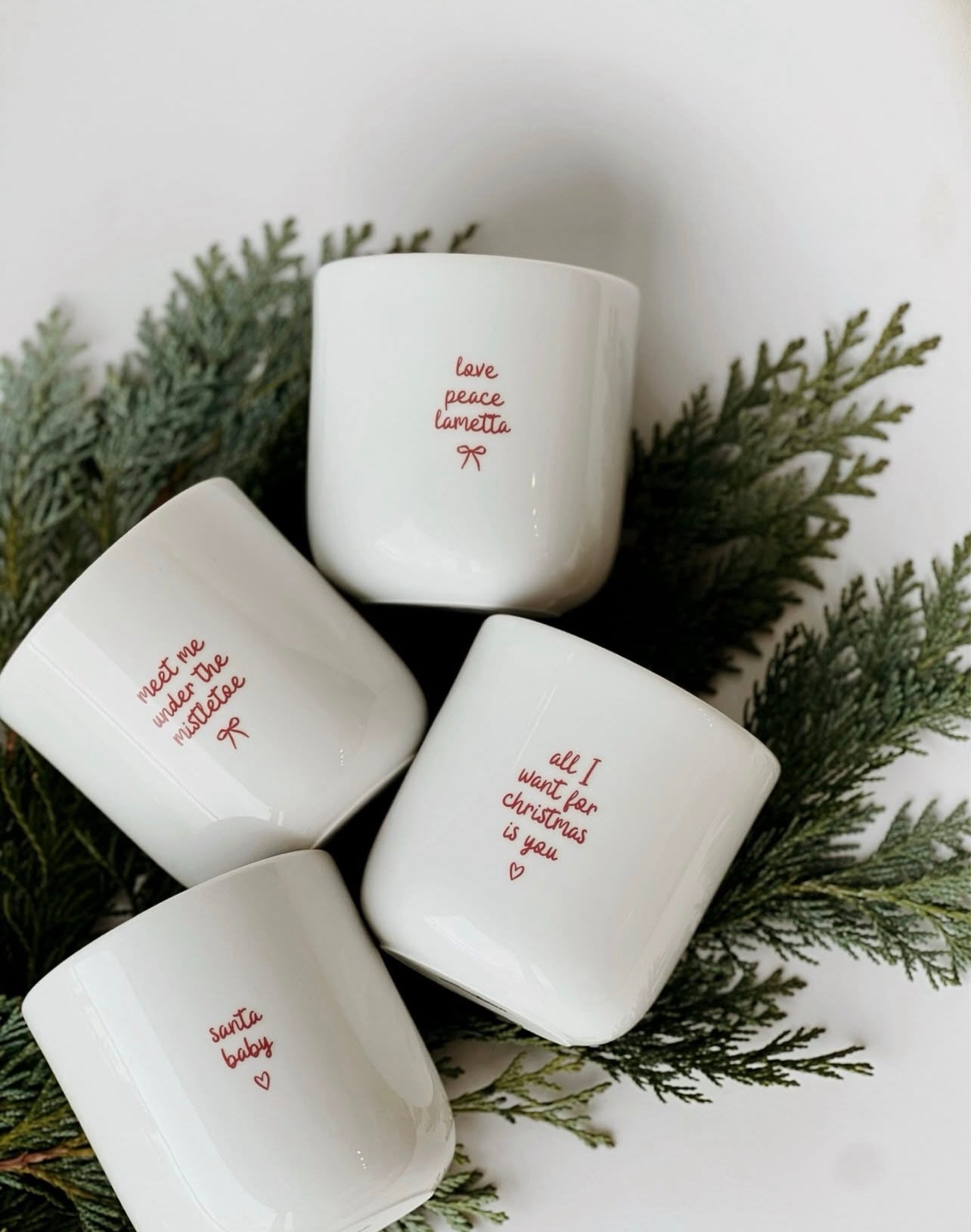 Porzellan Becher Christmas