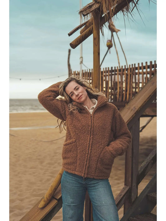 We are Wovens | Merino Jacke Espresso