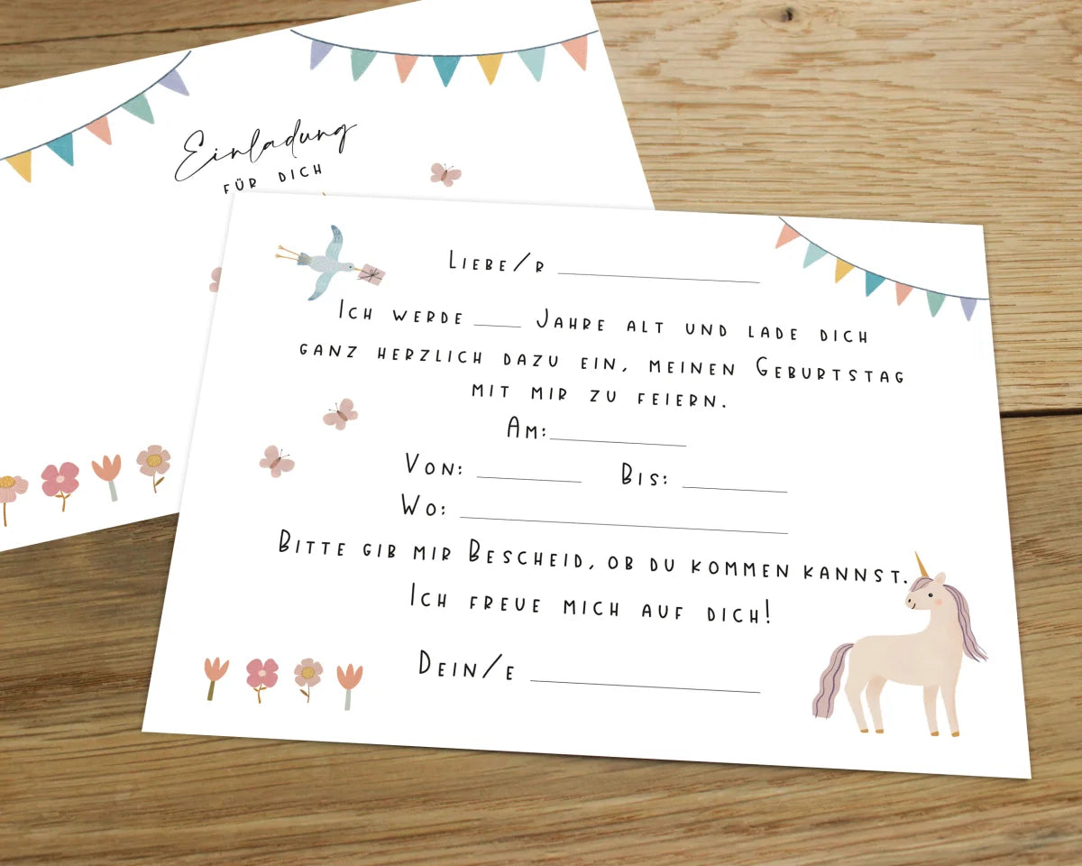 Heeaven | Einladungskarte Kindergeburtstag