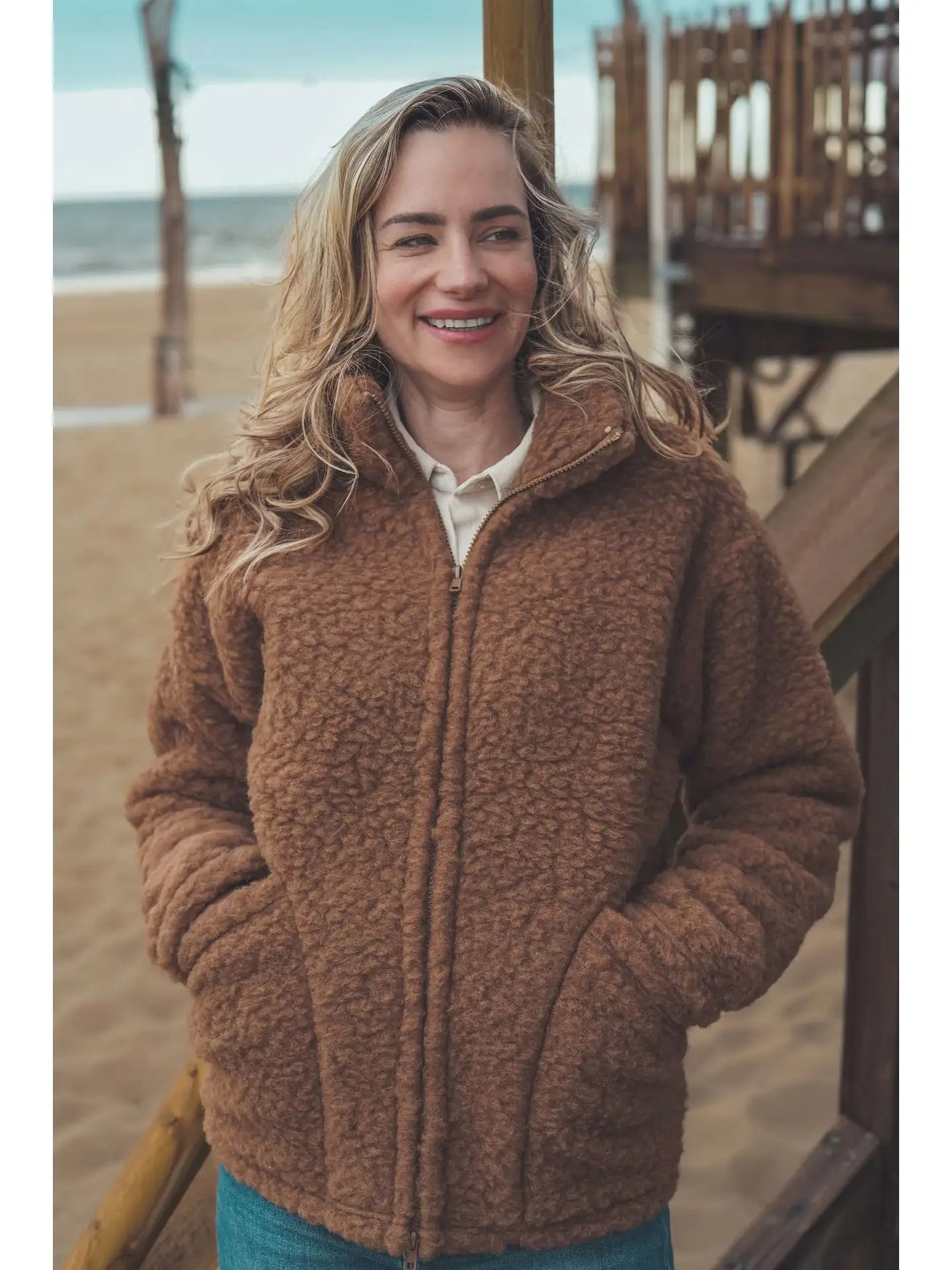 We are Wovens | Merino Jacke Espresso