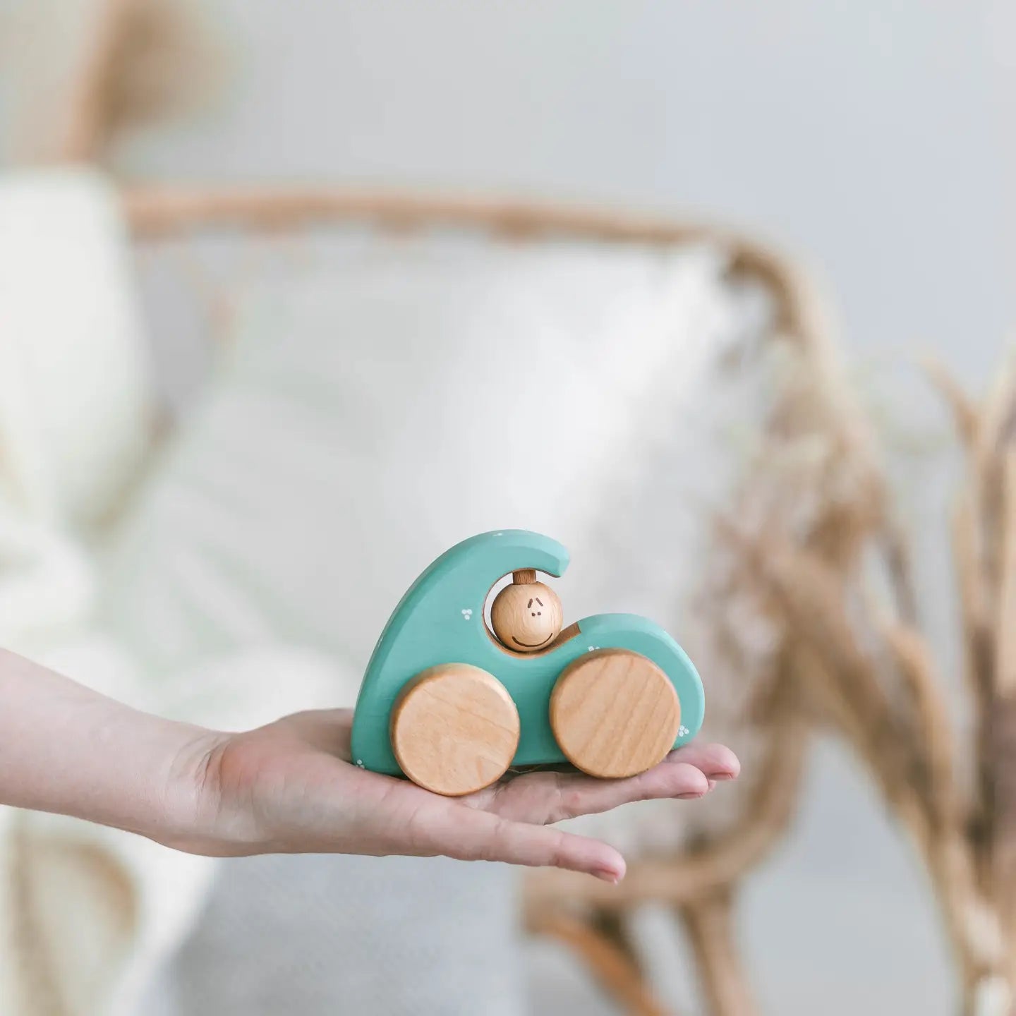 Friendly Toys | Holzauto Käfer türkis