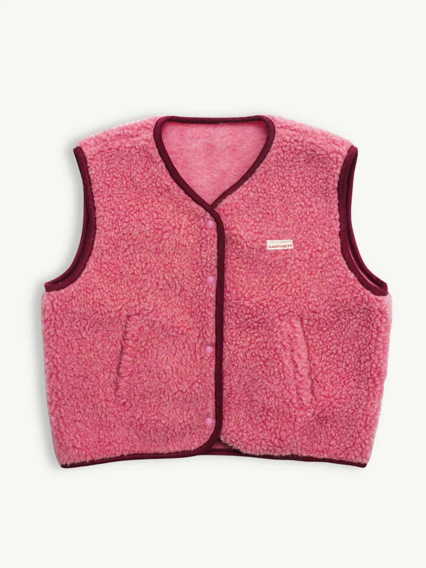 Happymess | Merino Weste dusty pink