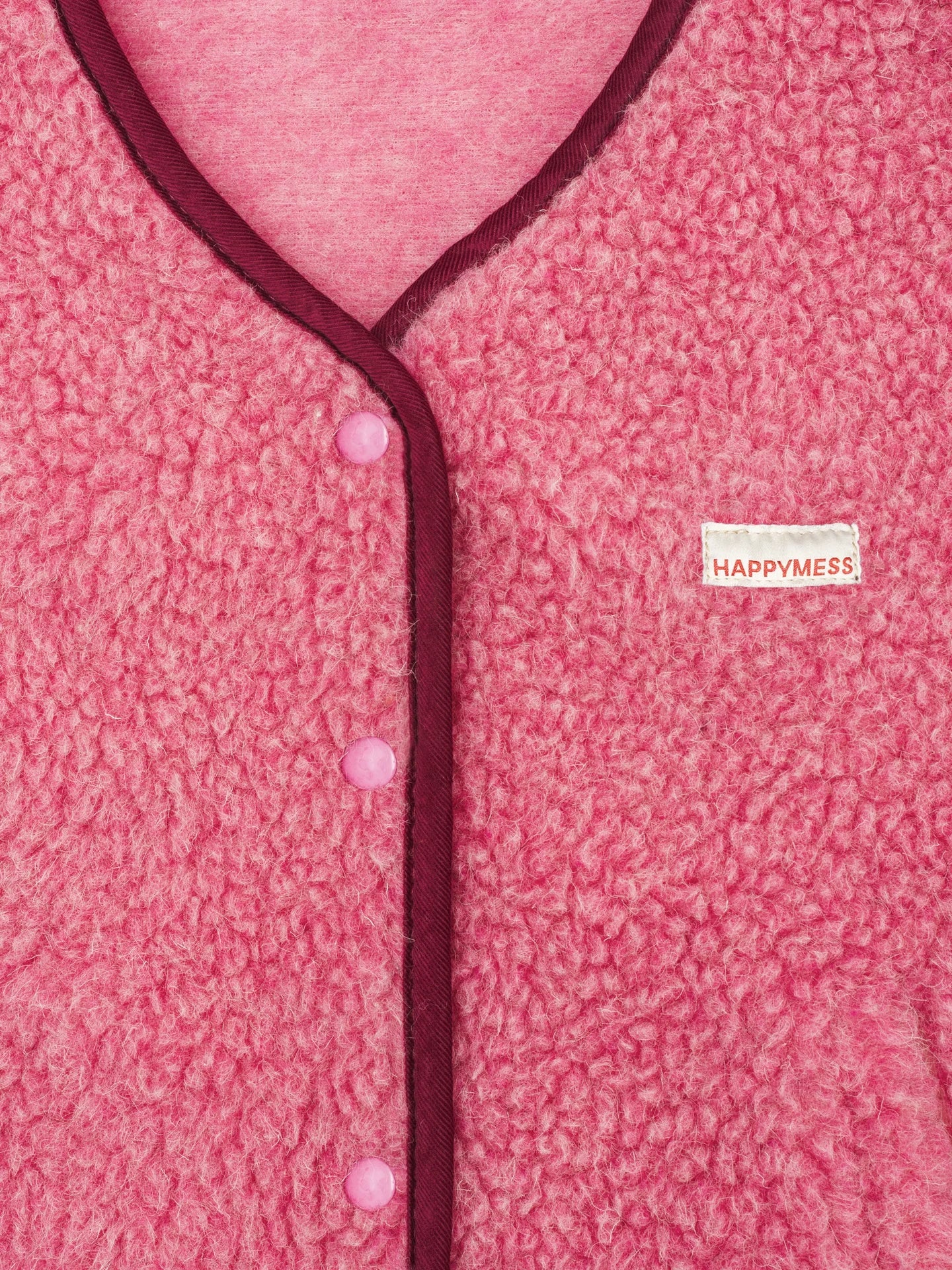 Happymess | Merino Weste dusty pink