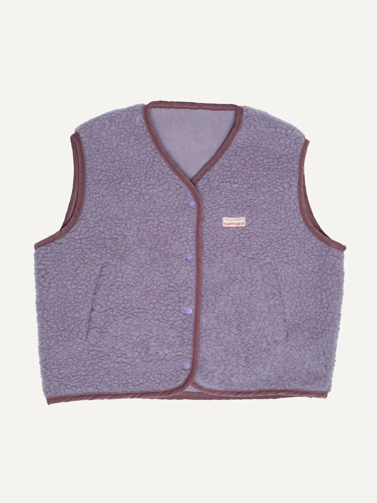 Happymess | Merino Weste lilac cloud